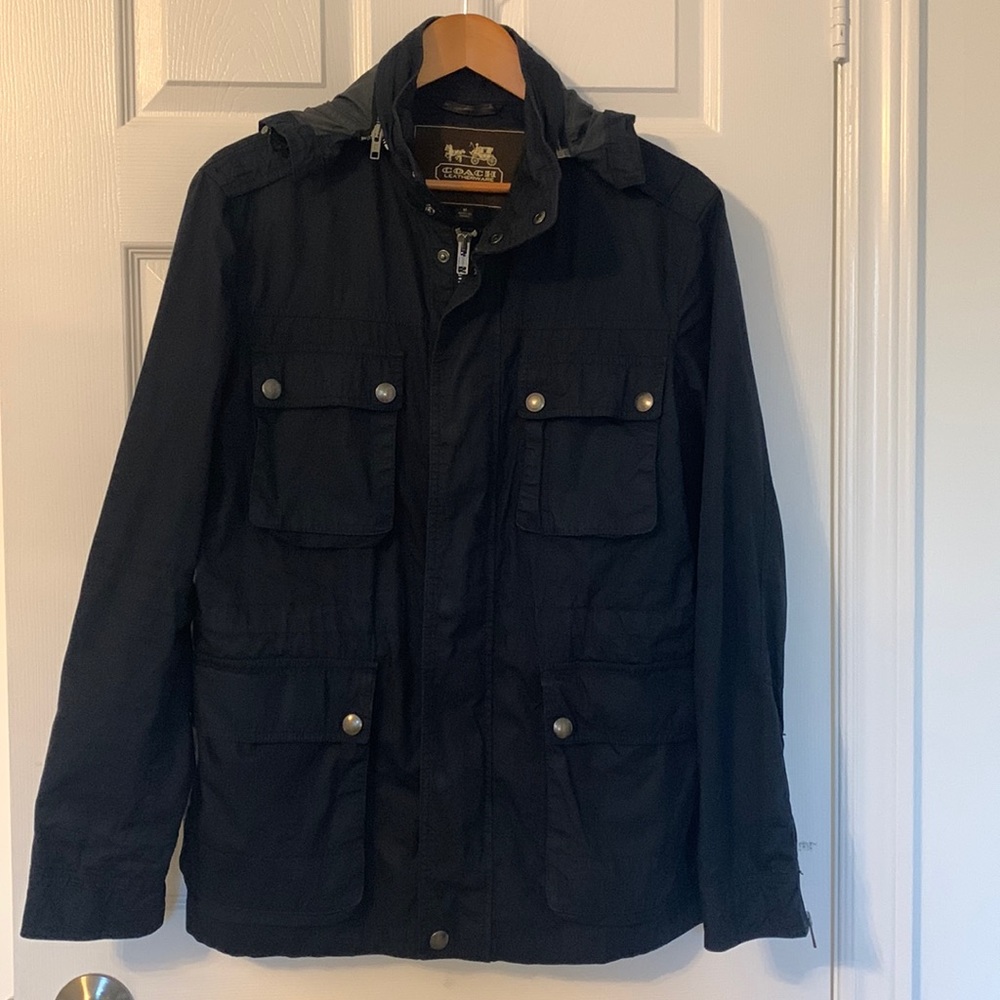 Mens Coach navy jacket